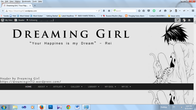 Dreaming Girl New theme [L's Grey]
